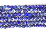 CNG9100 15.5 inches 8mm faceted nuggets lapis lazuli beads