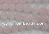 CNG919 15 inches 8mm faceted nuggets rose quartz beads