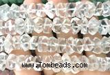 CNG9200 15 inches 7*11mm - 8*12mm faceted nuggets white crystal beads