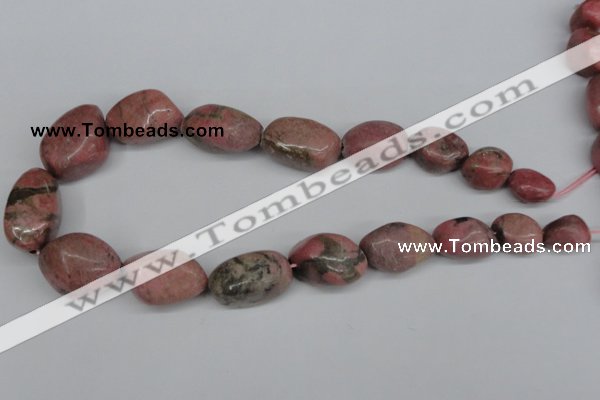 CNG94 15.5 inches 12*14mm - 20*35mm nuggets rhodochrosite gemstone beads