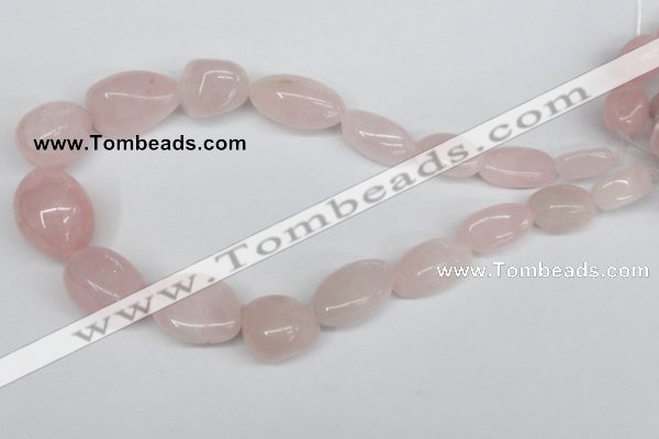 CNG97 15.5 inches 10*18mm - 18*25mm nuggets rose quartz gemstone beads