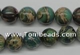 CNI05 16 inches 12mm round natural imperial jasper beads wholesale