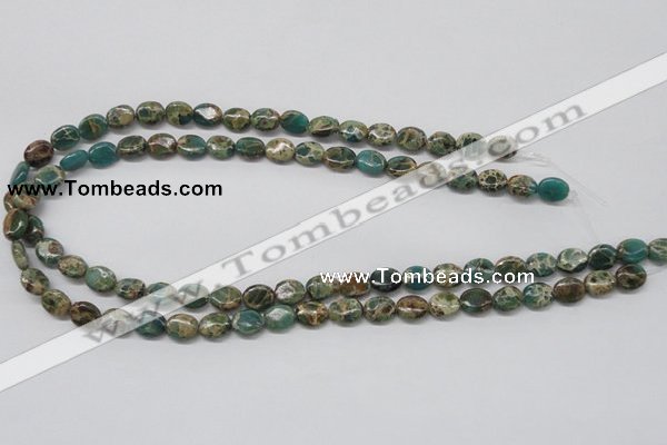 CNI10 16 inches 8*10mm oval natural imperial jasper beads wholesale