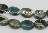 CNI11 16 inches 10*14mm oval natural imperial jasper beads wholesale