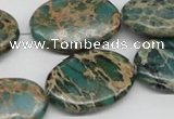 CNI12 16 inches 20*30mm oval natural imperial jasper beads wholesale