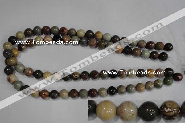 CNI204 15.5 inches 12mm round imperial jasper beads wholesale