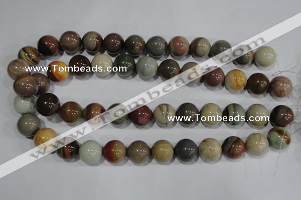 CNI206 15.5 inches 16mm round imperial jasper beads wholesale