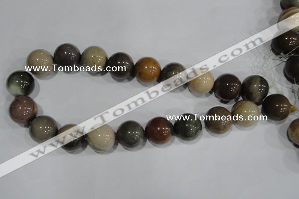 CNI208 15.5 inches 20mm round imperial jasper beads wholesale