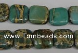 CNI25 15.5 inches 14*14mm square natural imperial jasper beads