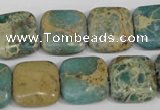 CNI26 15.5 inches 16*16mm square natural imperial jasper beads