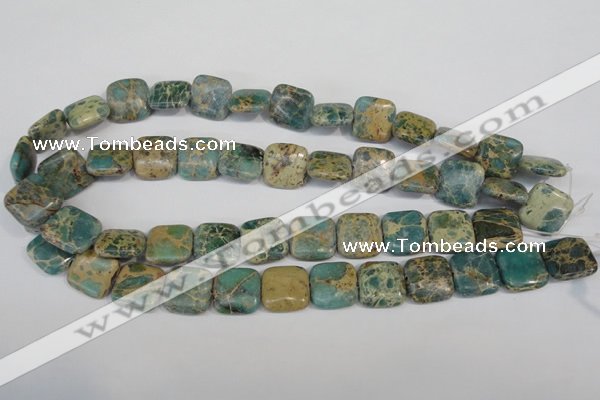 CNI26 15.5 inches 16*16mm square natural imperial jasper beads