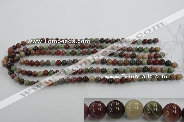 CNI301 15.5 inches 6mm round imperial jasper beads wholesale