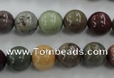 CNI304 15.5 inches 12mm round imperial jasper beads wholesale