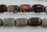 CNI311 15.5 inches 8*14mm rectangle imperial jasper beads wholesale