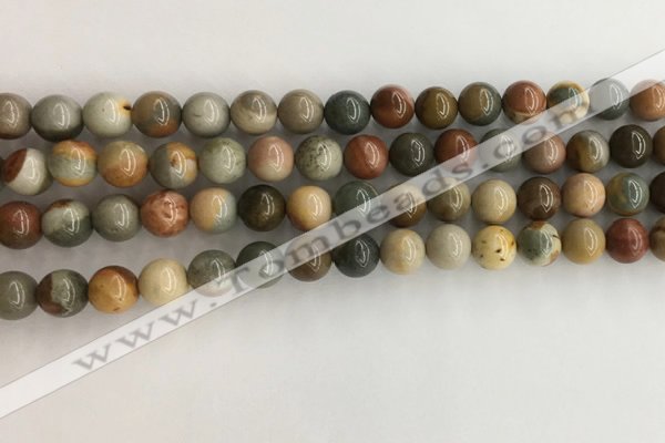 CNI370 15.5 inches 6mm round American picture jasper beads