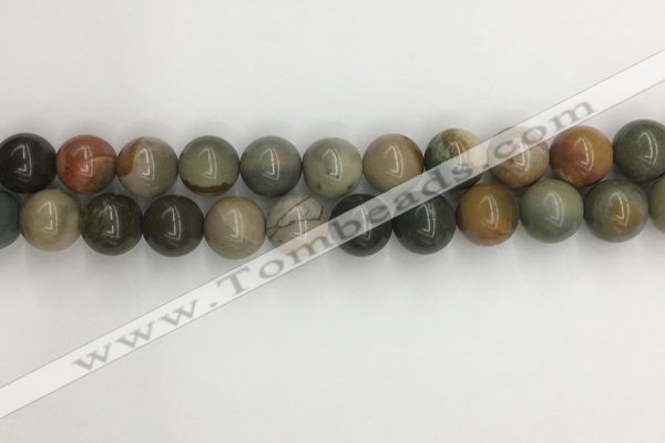 CNI373 15.5 inches 12mm round American picture jasper beads