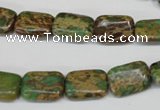 CNI40 15.5 inches 10*14mm rectangle natural imperial jasper beads