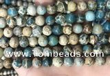 CNI402 15.5 inches 8mm round blue impression jasper beads