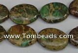 CNI42 15.5 inches 15*20mm oval natural imperial jasper beads