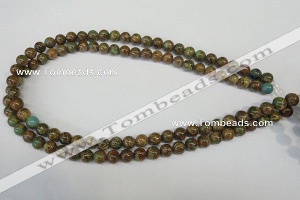 CNI50 15.5 inches 8mm round natural imperial jasper beads