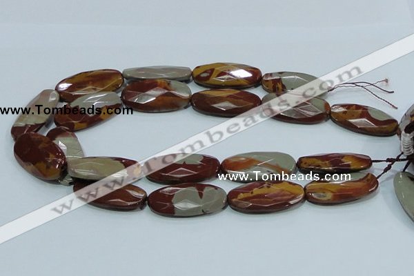 CNJ04 15.5 inches 20*40mm faceted oval natural noreena jasper beads