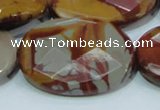 CNJ05 15.5 inches 30*40mm faceted oval natural noreena jasper beads