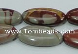 CNJ06 15.5 inches 15*30mm oval natural noreena jasper beads