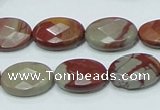 CNJ10 15.5 inches 13*18mm faceted oval natural noreena jasper beads