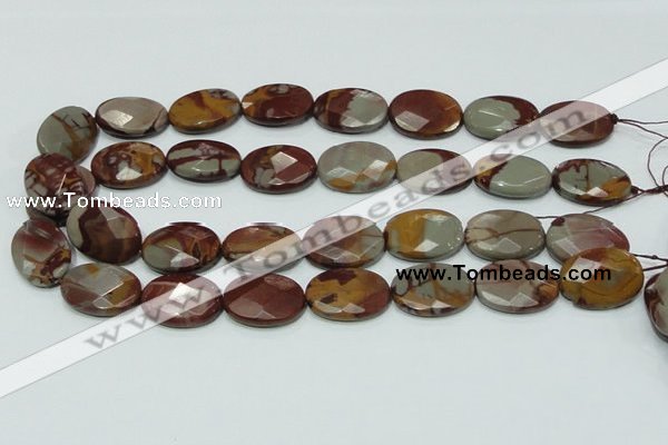 CNJ11 15.5 inches 18*25mm faceted oval natural noreena jasper beads