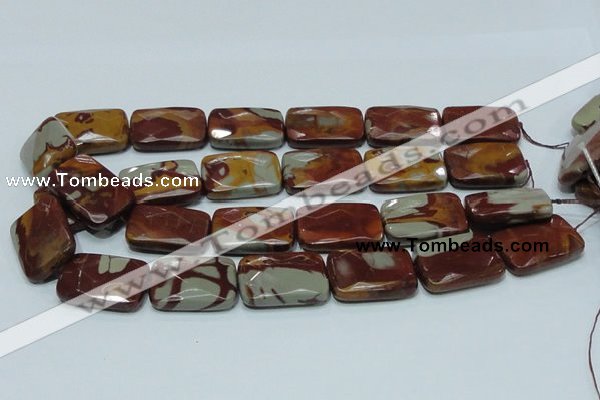 CNJ14 15.5 inches 22*30mm faceted rectangle natural noreena jasper beads