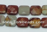 CNJ15 15.5 inches 15*15mm faceted square natural noreena jasper beads