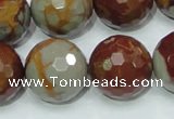 CNJ21 15.5 inches 20mm faceted round natural noreena jasper beads