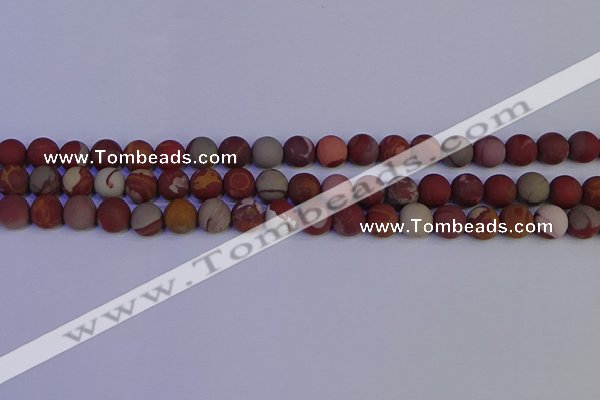 CNJ302 15.5 inches 8mm round matte noreena jasper beads wholesale