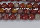 CNJ308 15.5 inches 4mm faceted round noreena jasper beads