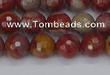 CNJ310 15.5 inches 8mm faceted round noreena jasper beads