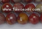 CNJ312 15.5 inches 12mm faceted round noreena jasper beads