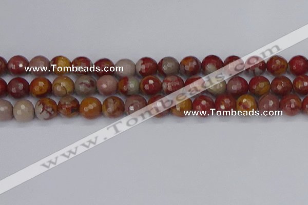 CNJ312 15.5 inches 12mm faceted round noreena jasper beads