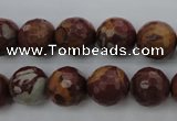 CNJ38 15.5 inches 12mm faceted round noreena jasper beads wholesale