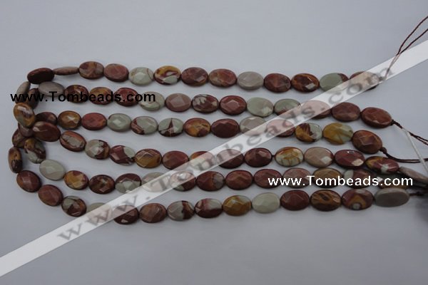 CNJ50 15.5 inches 10*14mm faceted oval noreena jasper beads