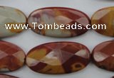 CNJ51 15.5 inches 15*30mm faceted oval noreena jasper beads