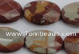 CNJ52 15.5 inches 20*30mm faceted oval noreena jasper beads