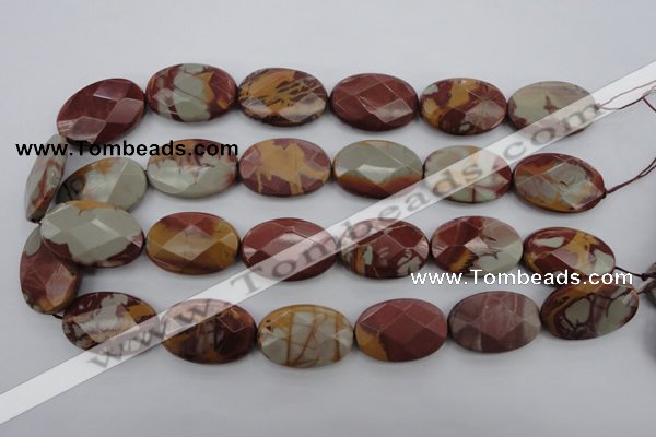 CNJ52 15.5 inches 20*30mm faceted oval noreena jasper beads