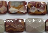 CNJ55 15.5 inches 18*25mm faceted rectangle noreena jasper beads