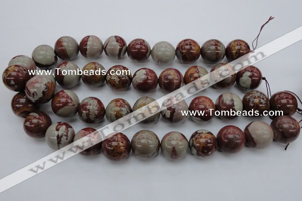 CNJ73 15.5 inches 20mm round noreena jasper beads wholesale