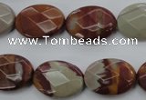 CNJ85 15.5 inches 15*20mm faceted oval noreena jasper beads wholesale