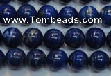 CNL1051 15.5 inches 7.5mm - 8mm round B+ grade natural lapis lazuli beads