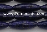 CNL1159 15.5 inches 10*30mm rice lapis lazuli gemstone beads