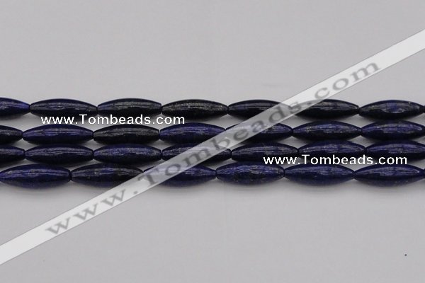 CNL1159 15.5 inches 10*30mm rice lapis lazuli gemstone beads