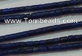 CNL1202 15.5 inches 0.8*1mm tube natural lapis lazuli beads