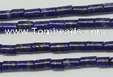 CNL1269 15.5 inches 3*6mm tube natural lapis lazuli beads